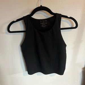 High-Neck Workout cropped tank
